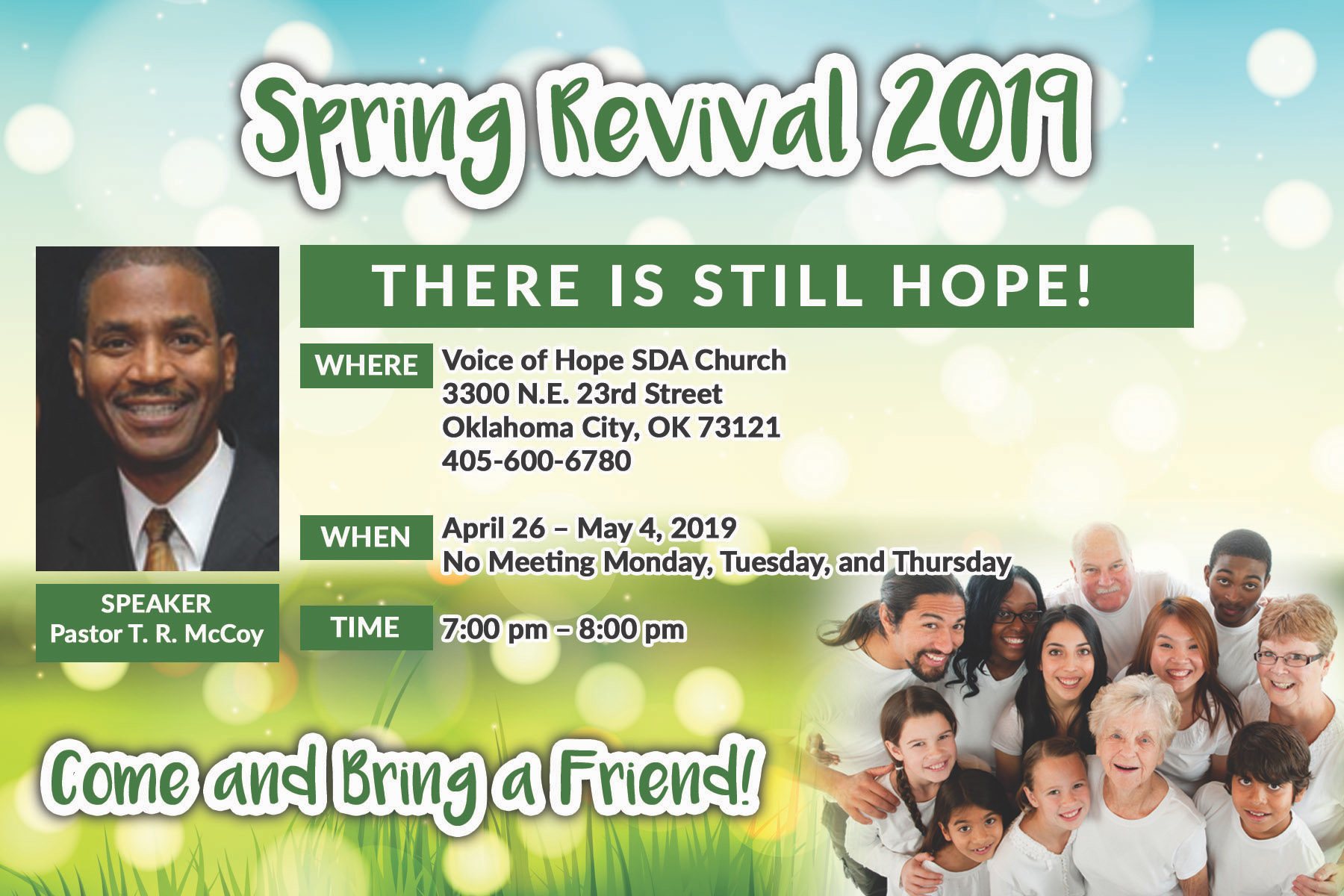 2019 Spring Revival – Voice of Hope SDA Church – Oklahoma City, OK